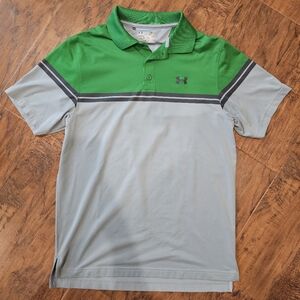 Under Armour Men's Small | Green and Gray Polo Shirt